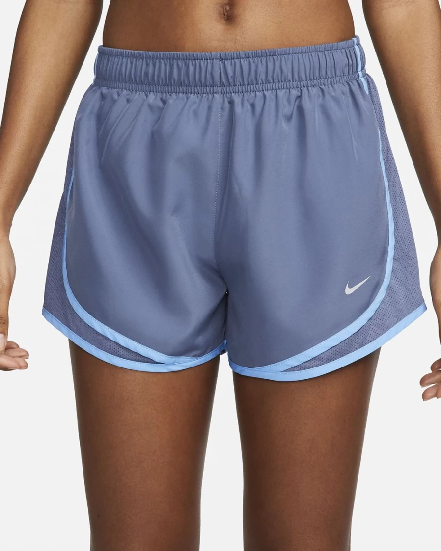 Nike Women's Tempo Brief-Lined Running Shorts - Diffused Blue, University Blue, Wolf Grey
