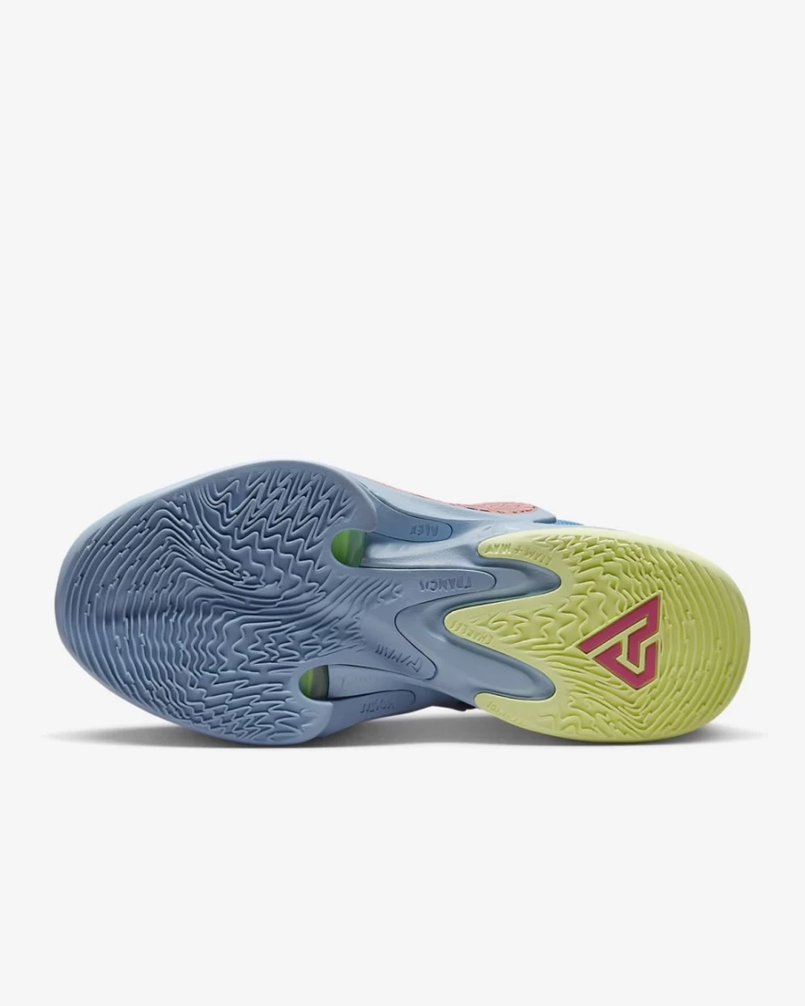 Nike Zoom Freak 4 NRG Basketball Shoes for Men & Women - Dark Marina Blue/Pink Gaze/Midnight Navy/Barely Volt