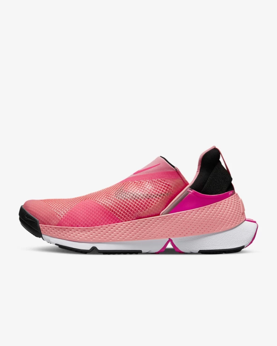 Nike Go FlyEase Easy On/Off Shoes for Men & Women in Pink Gaze/Hyper Pink/White/Black