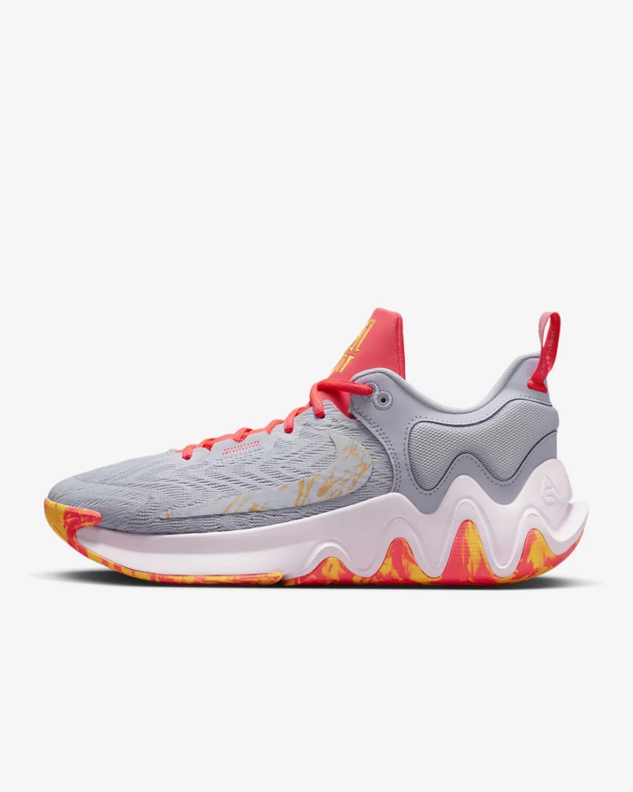 Nike Giannis Immortality 2 Basketball Shoes for Men & Women - Hot Punch/Oxygen Purple/Pink Foam/Laser Orange