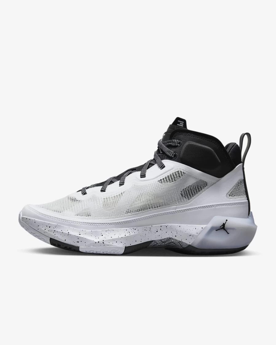 Nike Air Jordan XXXVII White Citrus Black Basketball Shoes for Men & Women