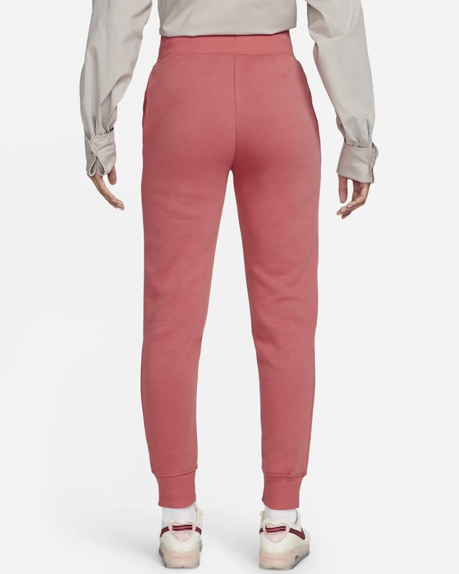 Nike Women's High-Waisted Fleece Joggers - Adobe/Black, Sportswear Phoenix Fleece Comfort Pants