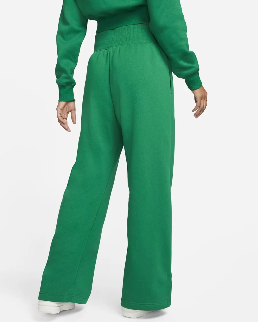 Nike Malachite Women's High-Waisted Wide-Leg Fleece Sweatpants - Sportswear Phoenix Collection