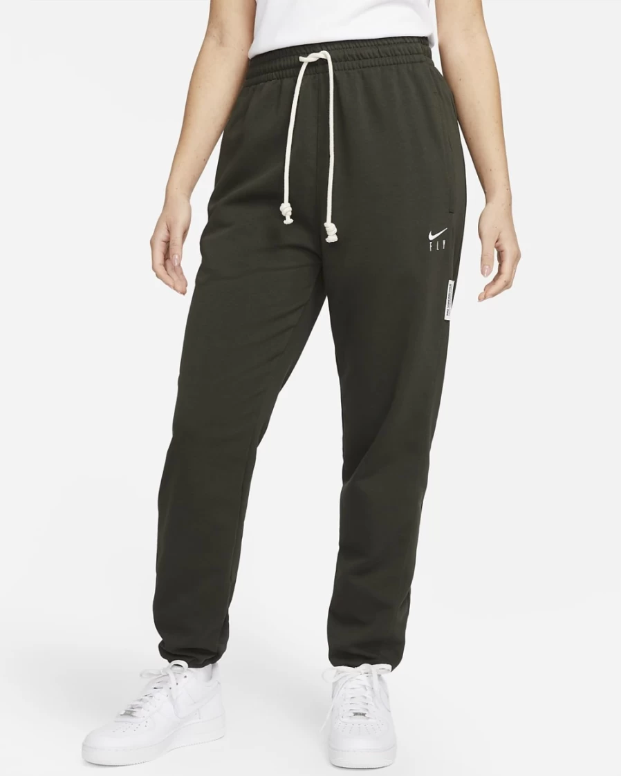 Nike Dri-FIT Swoosh Fly Women's Basketball Pants - Sequoia/White, Standard Issue