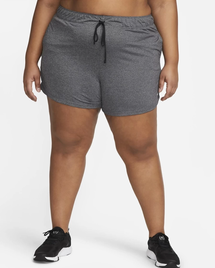 Nike Dri-FIT Attack Women's Plus Size Training Shorts in Black, Heather, White - Moisture-Wicking Workout Shorts