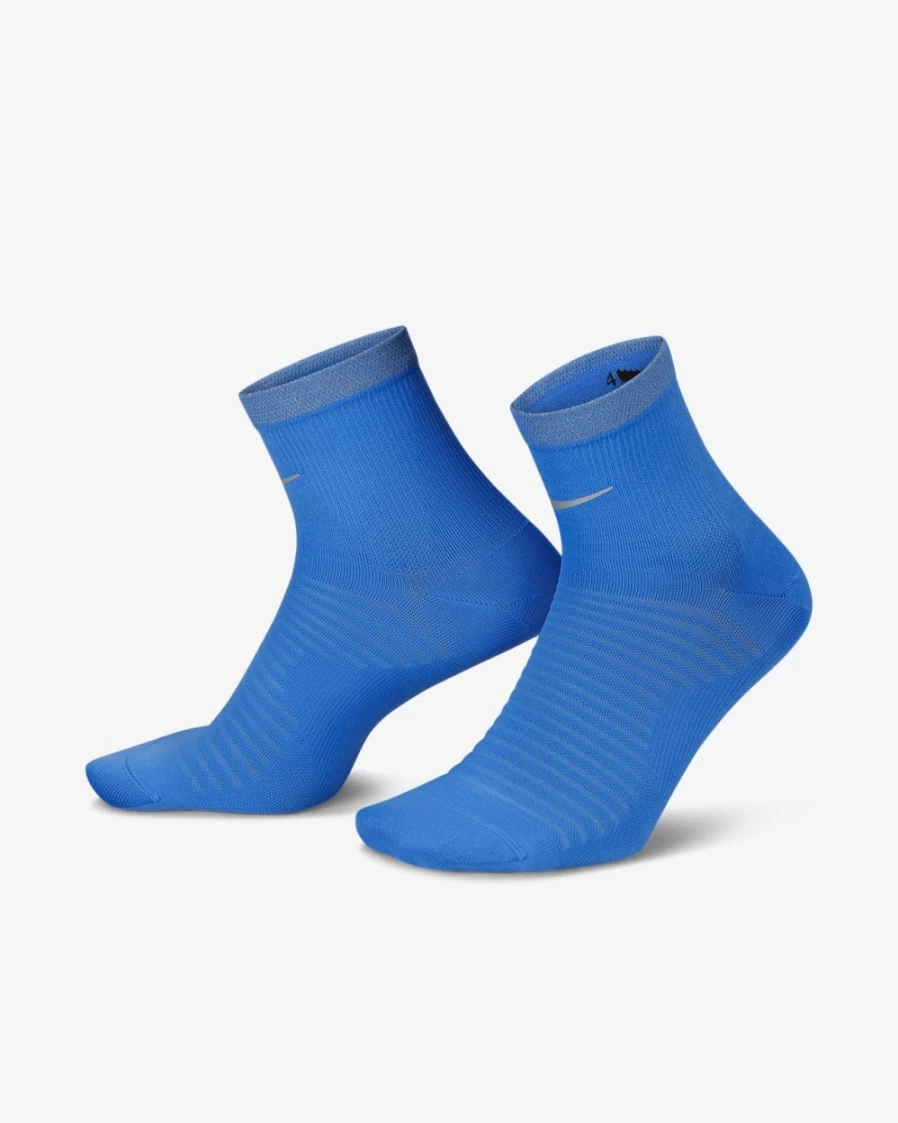 Nike Spark Lightweight Running Socks for Men & Women - Photo Blue, Breathable Ankle Socks for Athletic Performance