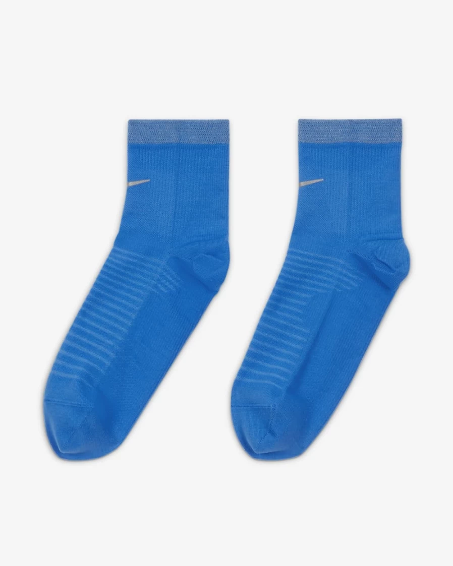 Nike Spark Lightweight Running Socks for Men & Women - Photo Blue, Breathable Ankle Socks for Athletic Performance