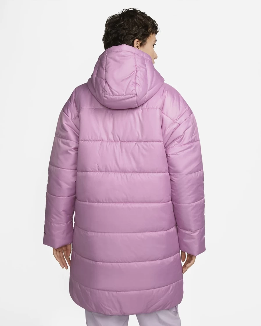 Nike Therma-FIT Repel Women's Water-Resistant Hooded Parka Jacket in Orchid/Black
