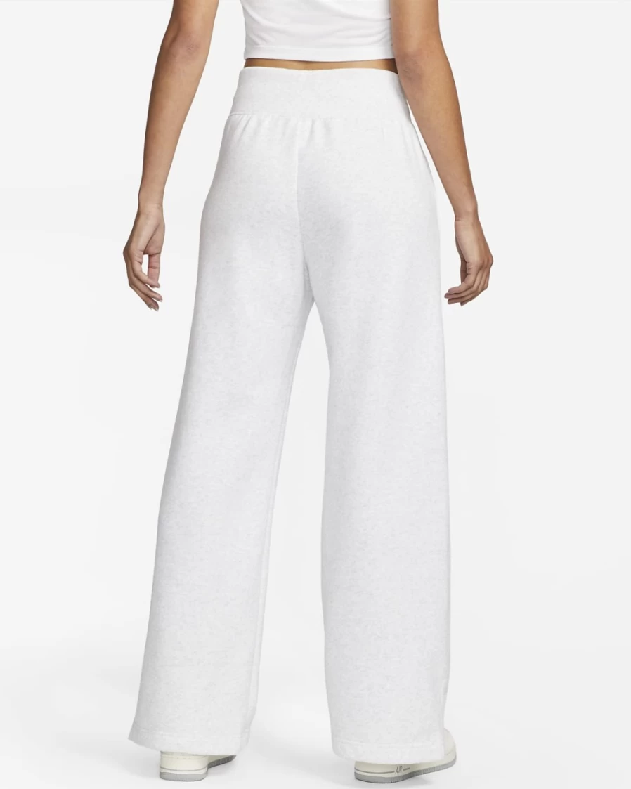Nike Women's High-Waisted Wide-Leg Sweatpants in Birch Heather - Phoenix Fleece Sportswear